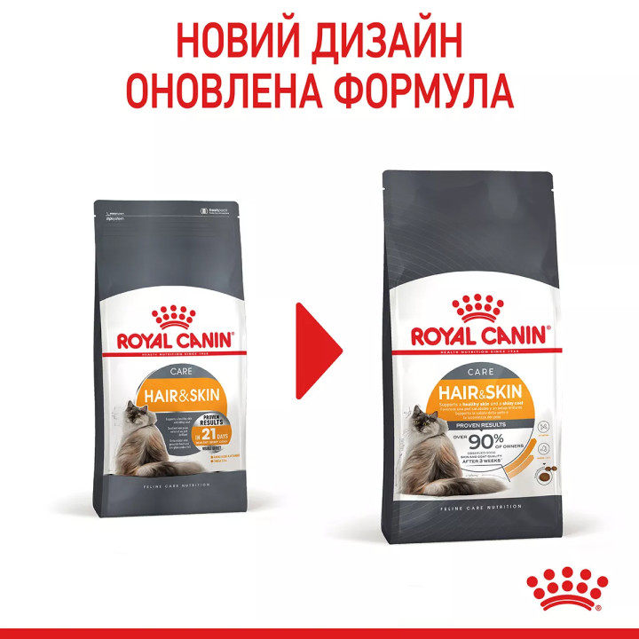 Акція - 8+2 кг Hair And Skin Care 10 кг Royal Canin | Знижка до 23% | Відправка з Києва по Україні