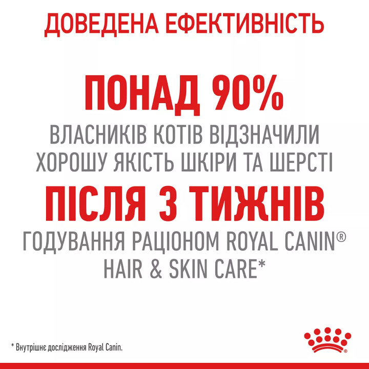 Акція - 0.4 кг Подарунок - Hair And Skin Care 2 кг Royal Canin | Знижка до 23% | Відправка з Києва по Україні
