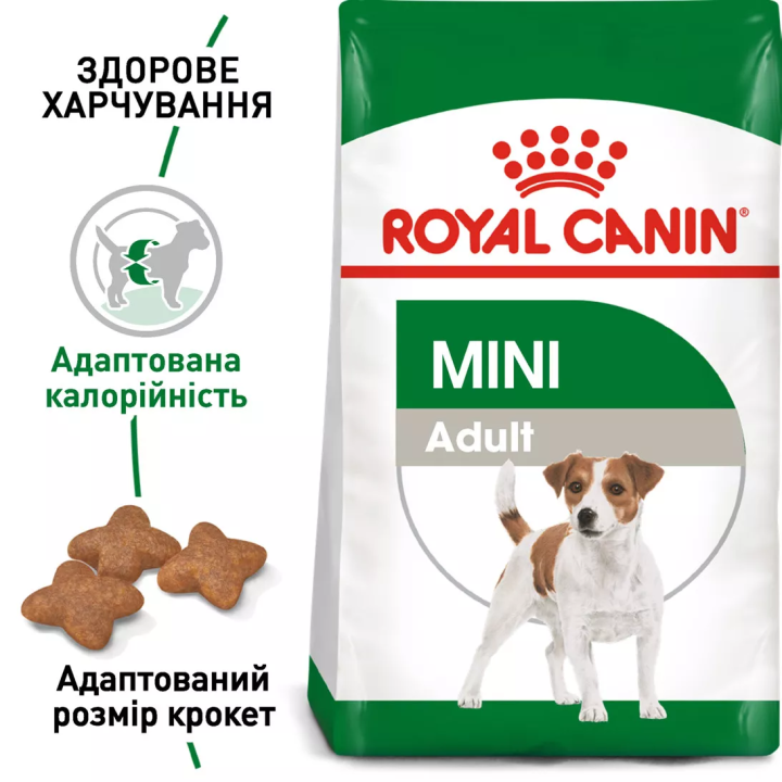 Акція - 0.4 кг Подарунок - Mini Adult 2 кг Royal Canin | Знижка до 23% | Відправка з Києва по Україні