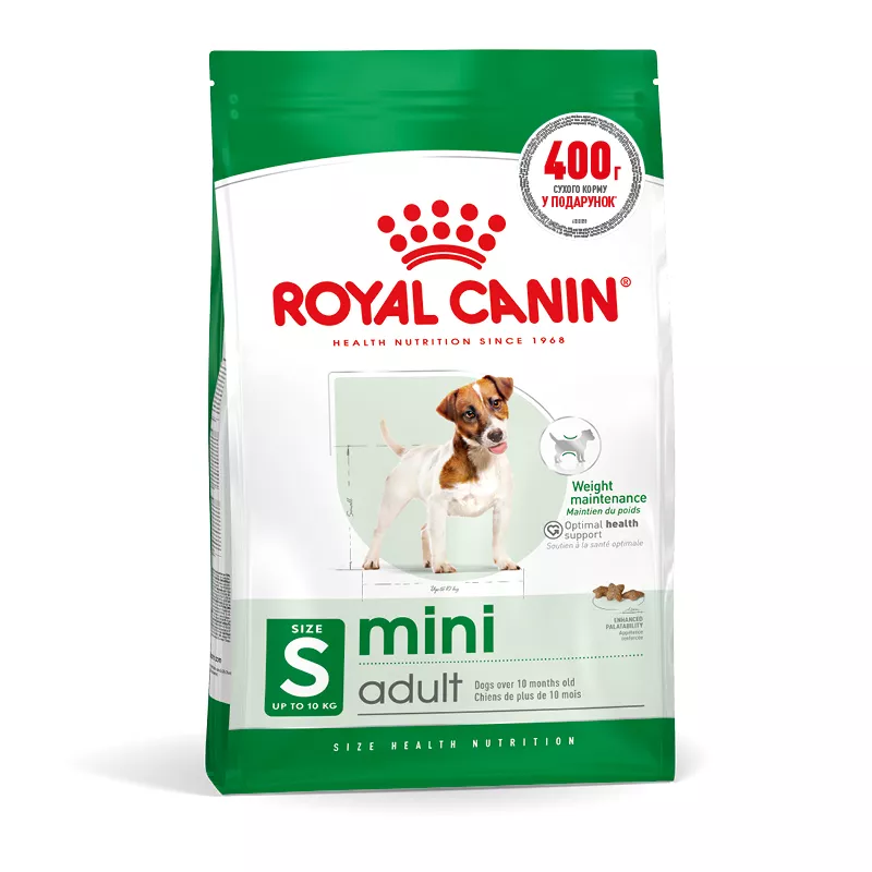 Акція - 0.4 кг Подарунок - Mini Adult 2 кг Royal Canin | Знижка до 23% | Відправка з Києва по Україні