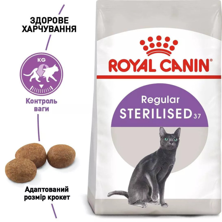 Акція - 0.4 кг Подарунок - Sterilised 2 кг Royal Canin | Знижка до 23% | Відправка з Києва по Україні