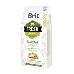 Корм Brit Fresh сухий для дорослих активних собак Бріт Фреш Ектів Ран енд Ворк з качкою та пшоном 2.5кг