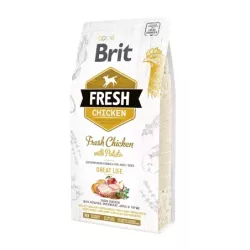 Корм Brit Fresh сухий для дорослих собак всіх порід Бріт Фреш Едалт з куркою та картоплею 2.5кг