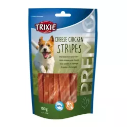 Ласощі Trixie для собак Тріксі Преміо Страйпс Chicken Cheese Stripes сир/курка 100г