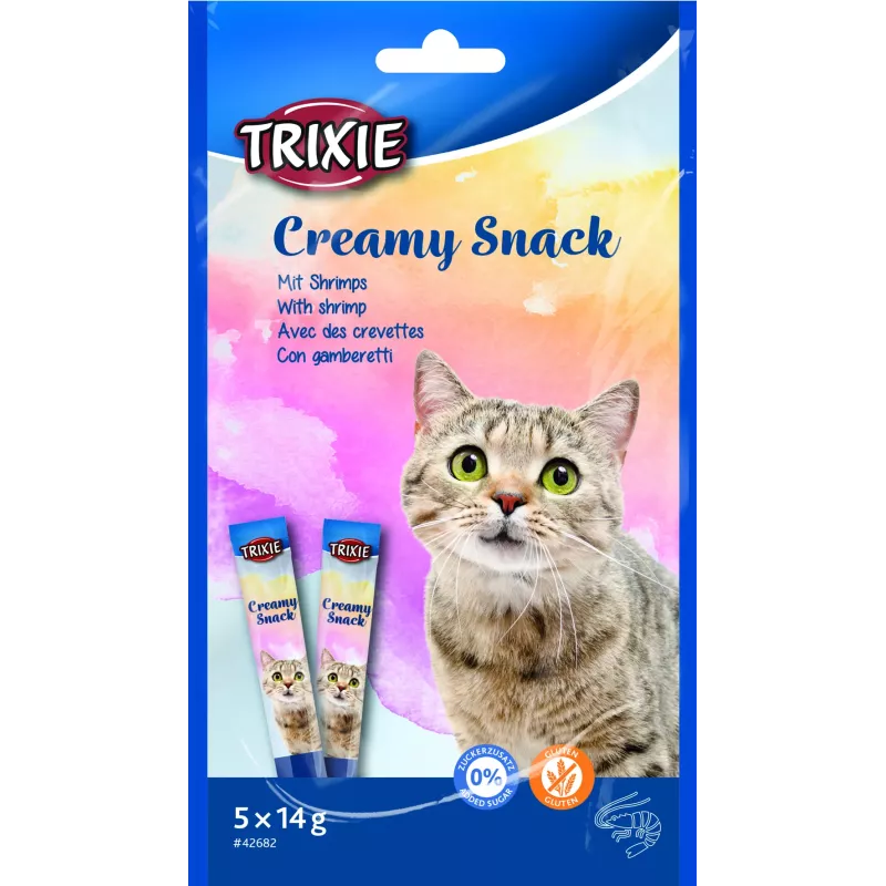 Ласощі Trixie для котів Тріксі "Creamy Snacks" Креветки 14г 5шт/упак