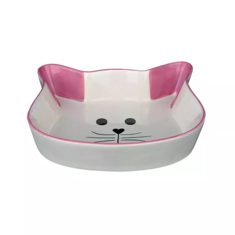 Миска Trixie для котів у формі котячої мордочки керамічна 12см 0.25л