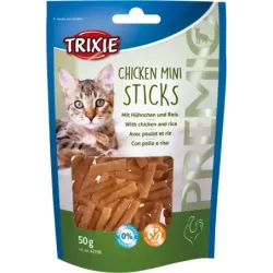 Ласощі Trixie для котів Тріксі Преміо "Mini Sticks" курка/рис 50г