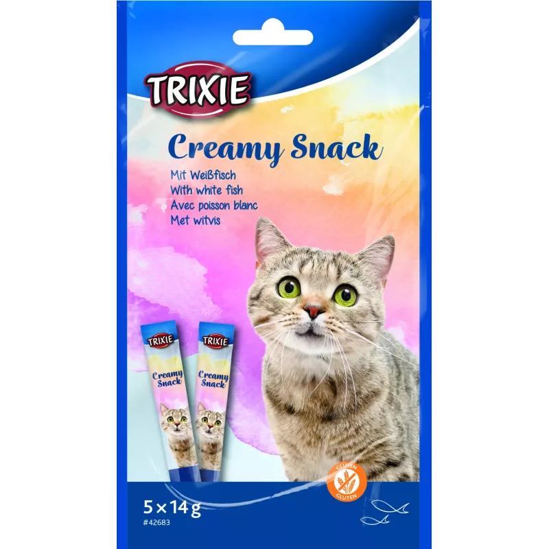 Ласощі Trixie для котів Тріксі "Creamy Snacks" Риба 14г 5шт/упак