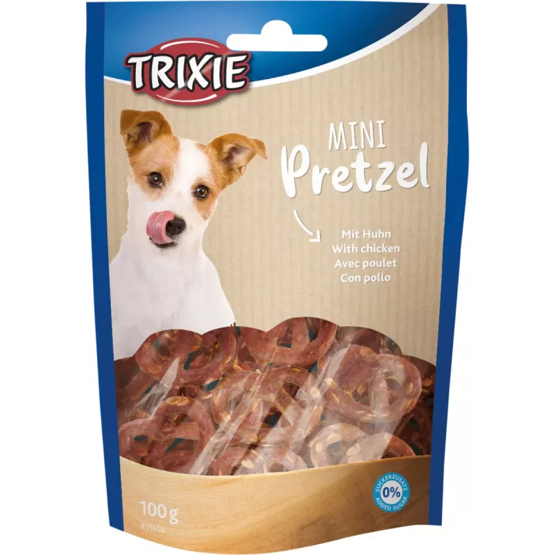 Ласощі Trixie для собак "Mini Pretzels" крендель з куркою 100г