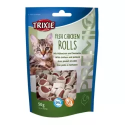 Ласощі Trixie для котів Тріксі Преміо "Rolls" курка/минтай 50г