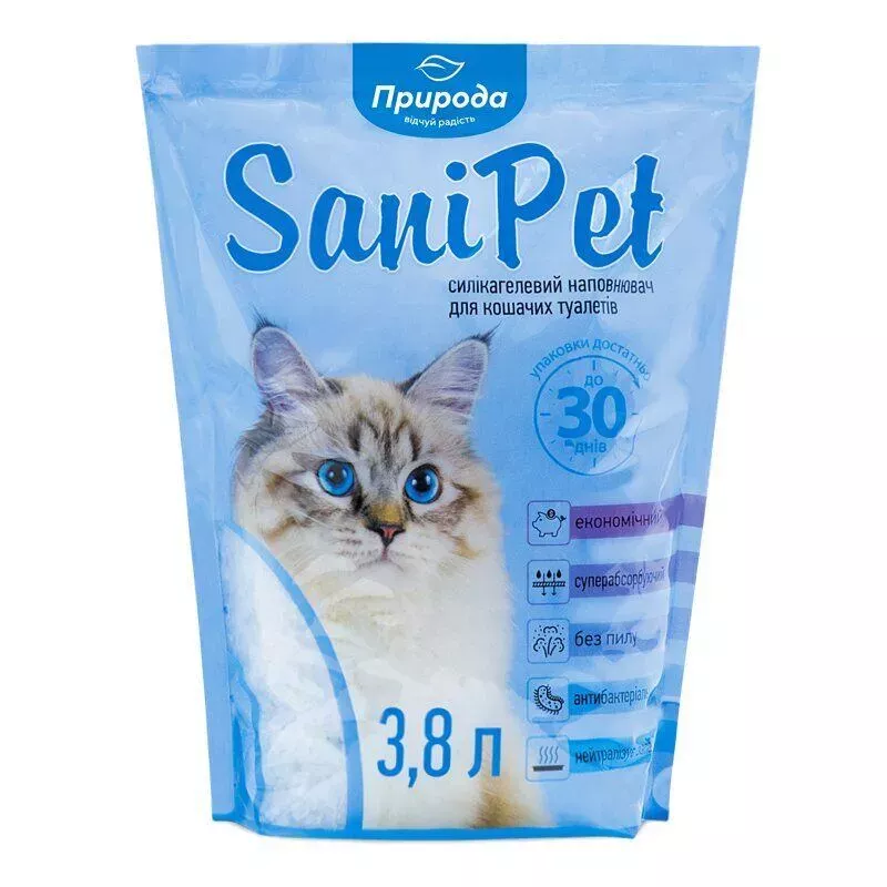 Наповнювач силікогелевий SANI PET 3,8 л