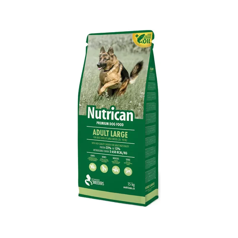 Nutrican Adult Large 15 кг | Сухий корм для дорослих собак великих порід