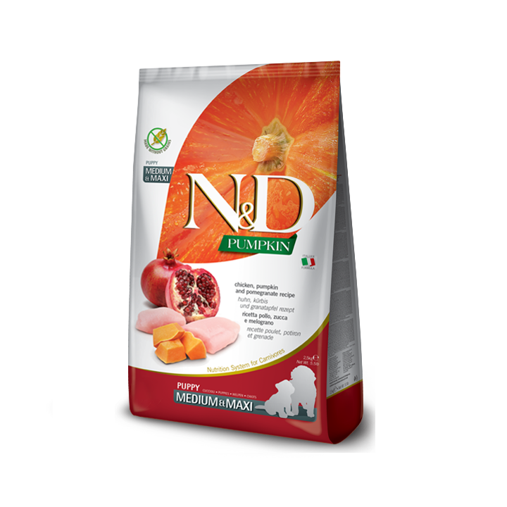Farmina N&D Pumpkin для цуценят з куркою та гранатом 2.5 кг