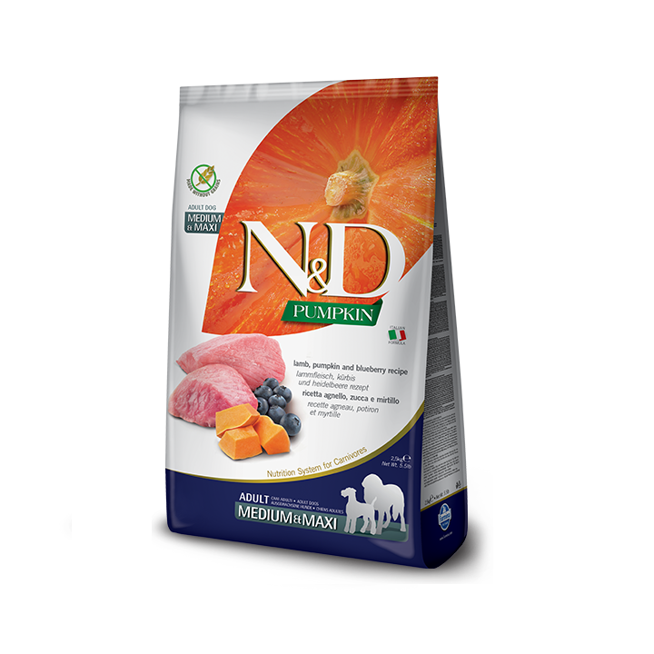 Farmina N&D Pumpkin Ягня/Гарбуз для собак 2.5 кг - ZooOpt