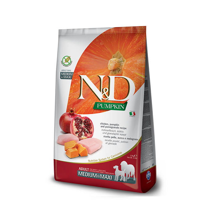 Farmina N&D Pumpkin Adult M/Maxi з куркою 12 кг - ZooOpt