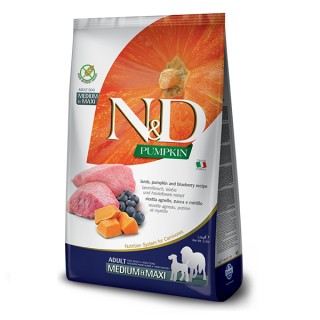 Farmina N&D Pumpkin Adult M/Maxi з ягням 12 кг - ZooOpt