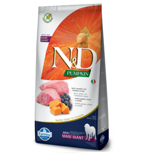 Farmina N&D Pumpkin Maxi Ягня/Чорниця 12 кг - беззерновий корм