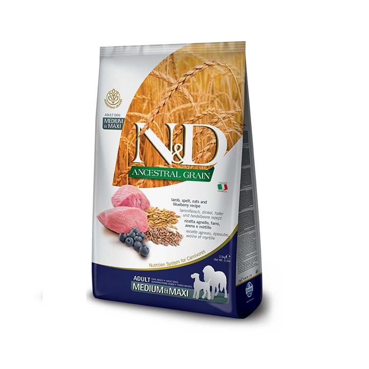 Farmina N&D Low Grain Ягня Чорниця 2.5 кг - для великих собак