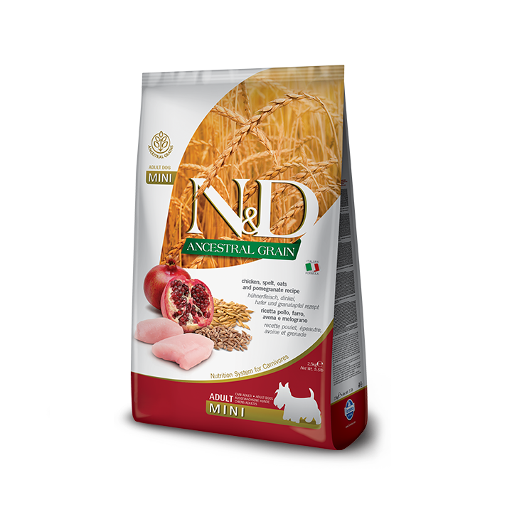 Farmina N&D Low Grain Mini Курка/Гранат 7кг - низькозерновий корм