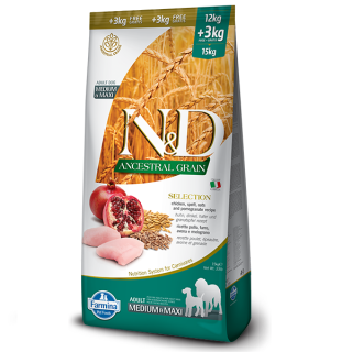 Farmina N&D Низькозерновий Курка Гранат 15 кг | Максі упаковка