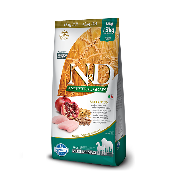 Farmina N&D Низькозерновий Курка Гранат 15 кг | Максі упаковка