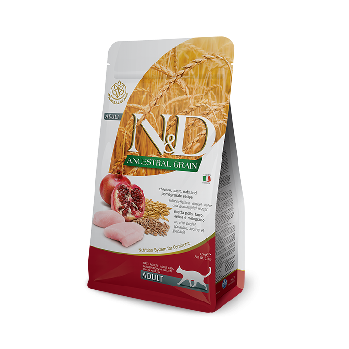 Farmina N&D Low Grain Курка/Гранат для котів 5 кг - купити зі знижкою