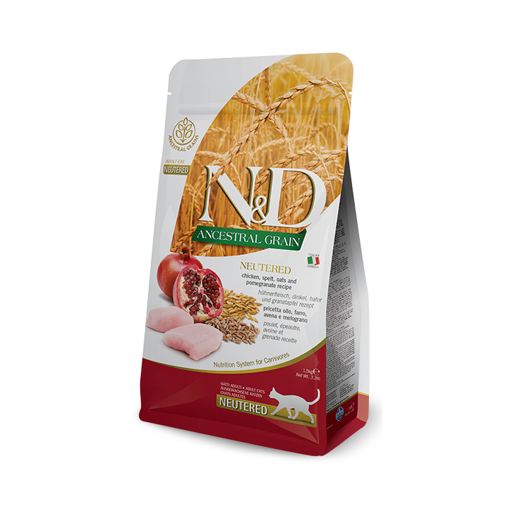 Farmina N&D Low Grain Neutered для стерилізованих котів 10кг - ZooOpt