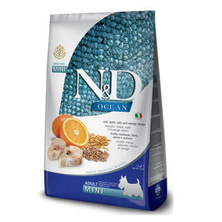 Farmina N&D Ocean для собак міні Тріска Апельсин 2.5 кг