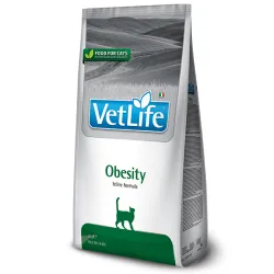 Сухий корм Farmina Vet Life Obesity для котів, дієтичне харчування для зниження зайвої ваги, 400 г