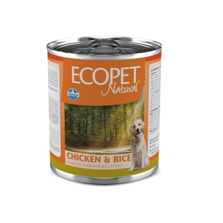 Farmina Ecopet Natural консерви для собак Курка Рис 300 г