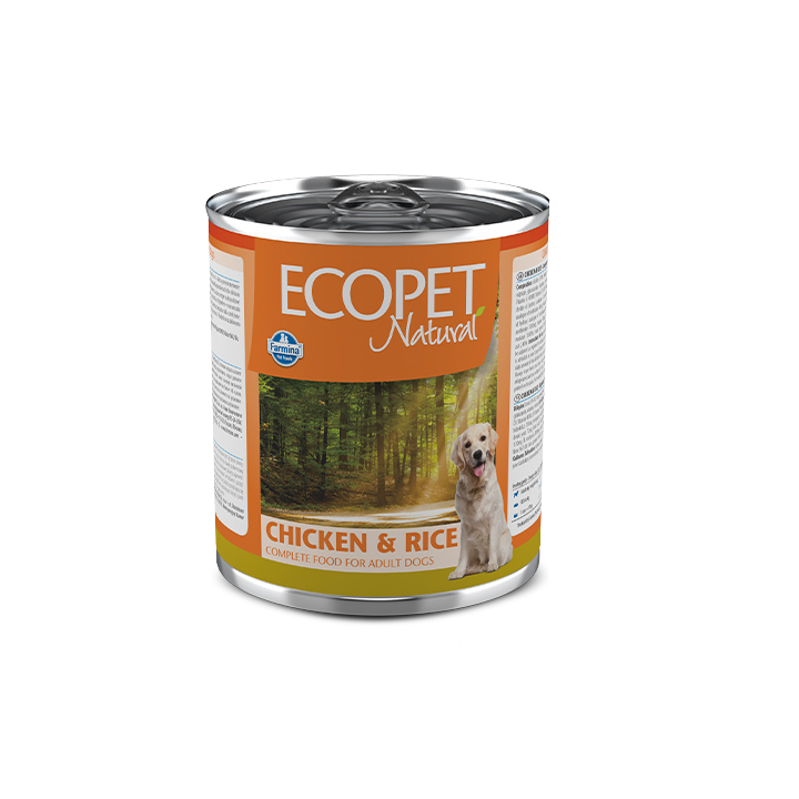 Farmina Ecopet Natural консерви для собак Курка Рис 300 г