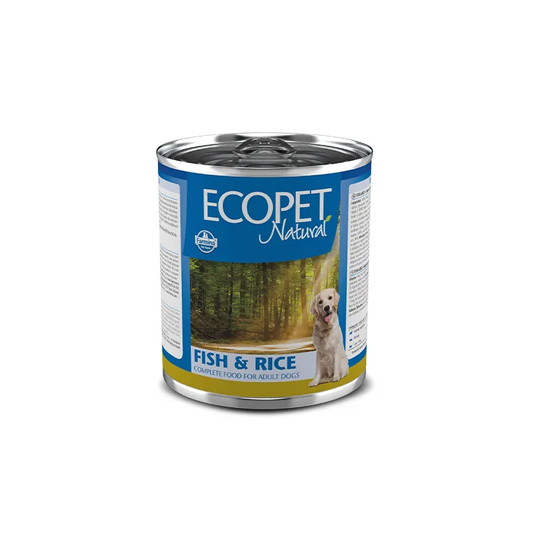 Вологий корм Farmina Ecopet Natural Dog Fish&Rice з оселедцем, 300 г