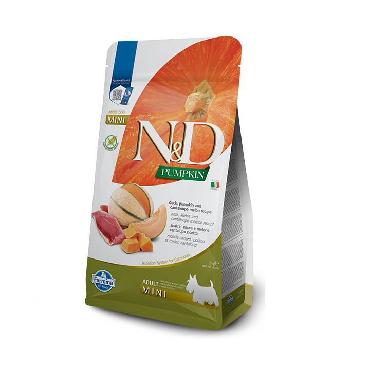 Farmina N&D Pumpkin качка та диня для дрібних собак 2 кг | ZooOpt