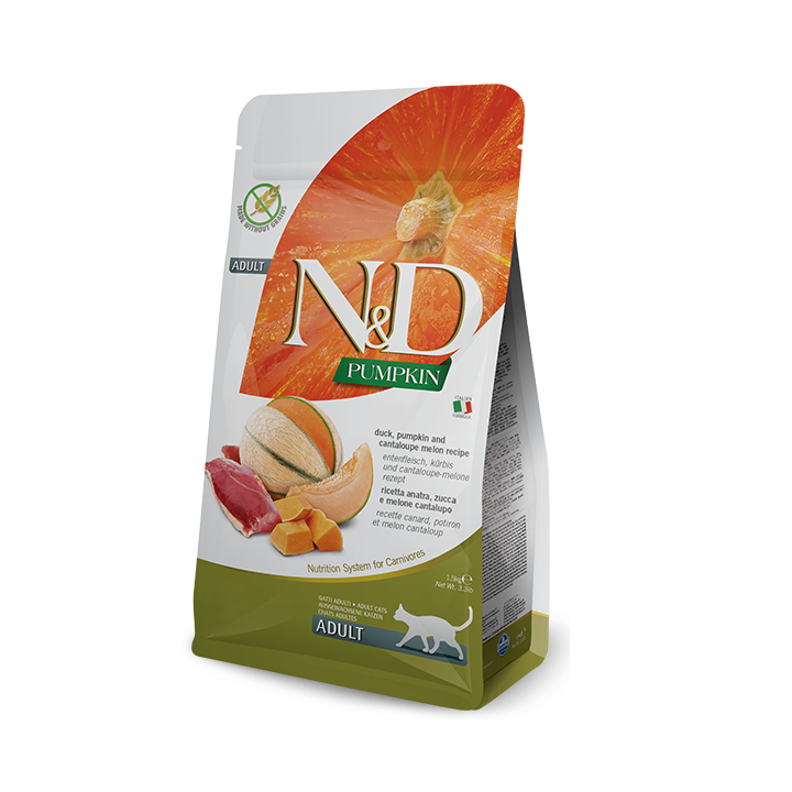 Farmina N&D Pumpkin Качка та Гарбуз для котів 1.5 кг - ZooOpt