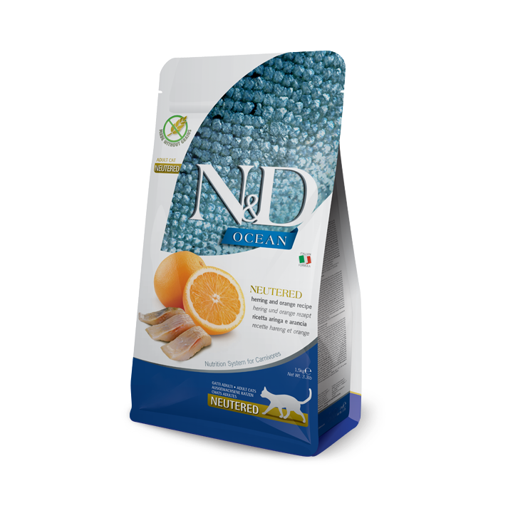 Farmina N&D Ocean для стерилізованих котів Оселедець 5кг