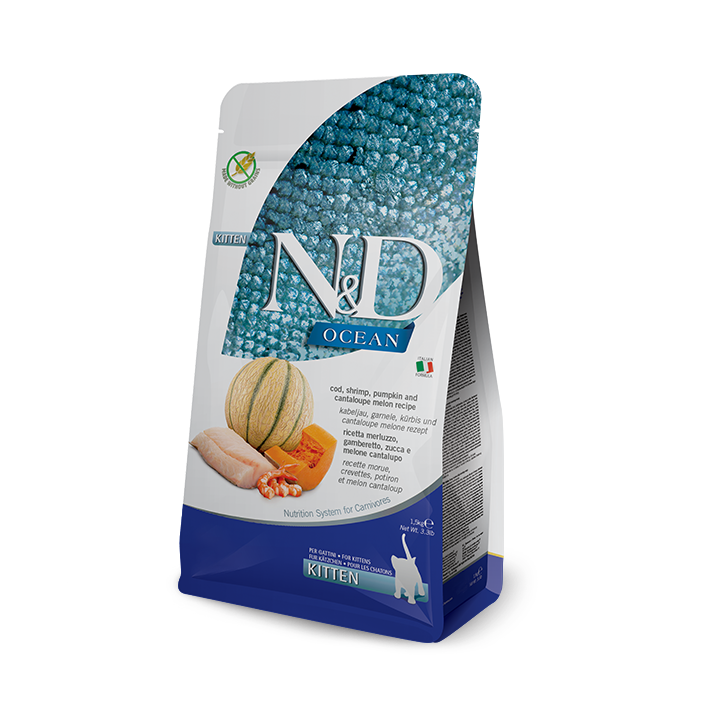 Farmina N&D Ocean корм для кошенят з тріскою 300 г | ZooOpt
