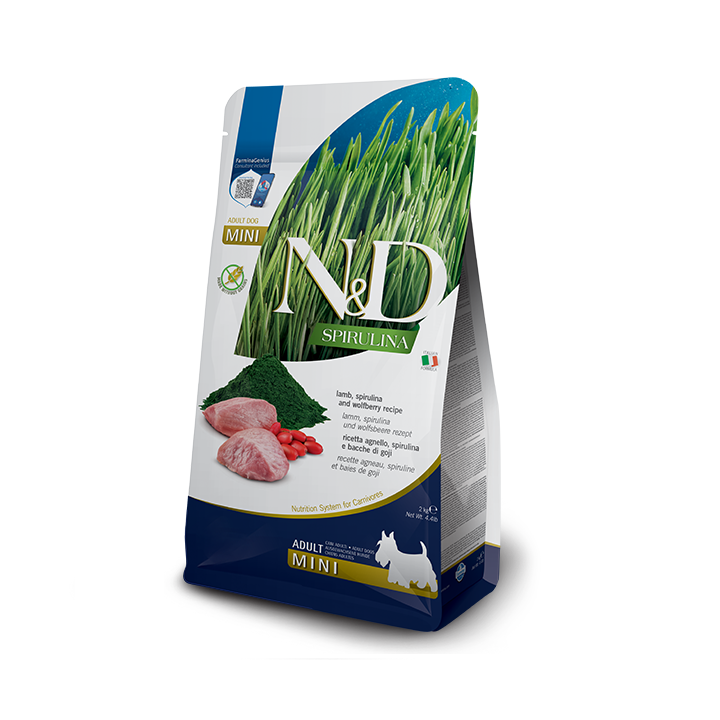 Farmina N&D Spirulina Ягня 2 кг - корм для активних собак