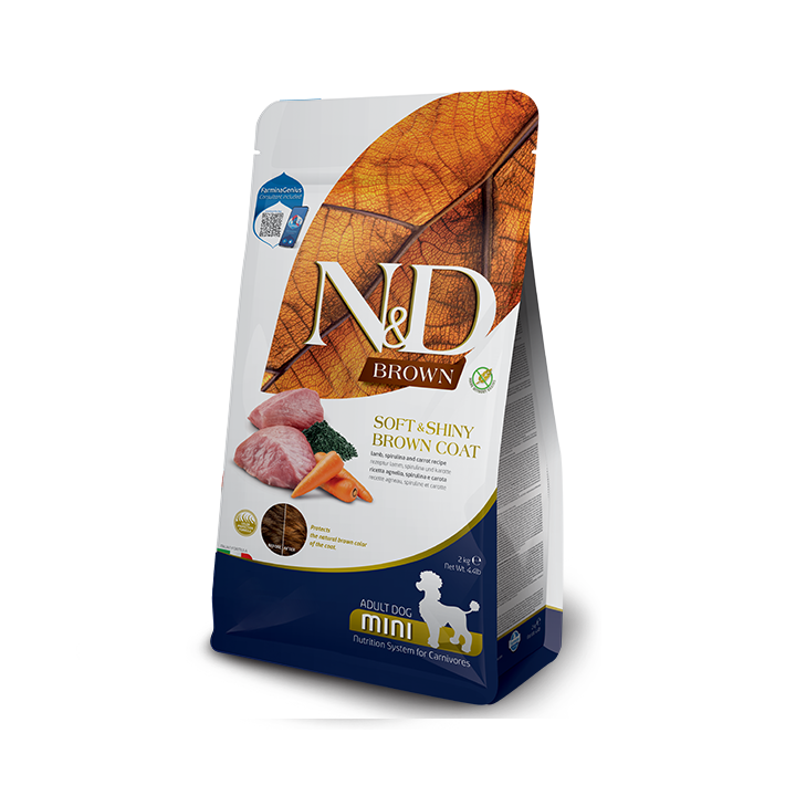 Farmina N&D Brown для собак з коричневою шерстю Ягня 2кг | ZooOpt