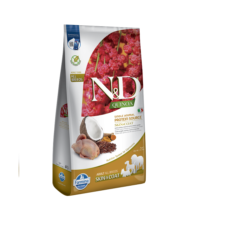Farmina N&D Quinoa Skin&Coat для собак 7 кг - Купити дієту
