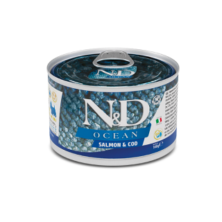 Farmina N&D Ocean вологий корм для собак Лосось Тріска 140г | zooopt.net