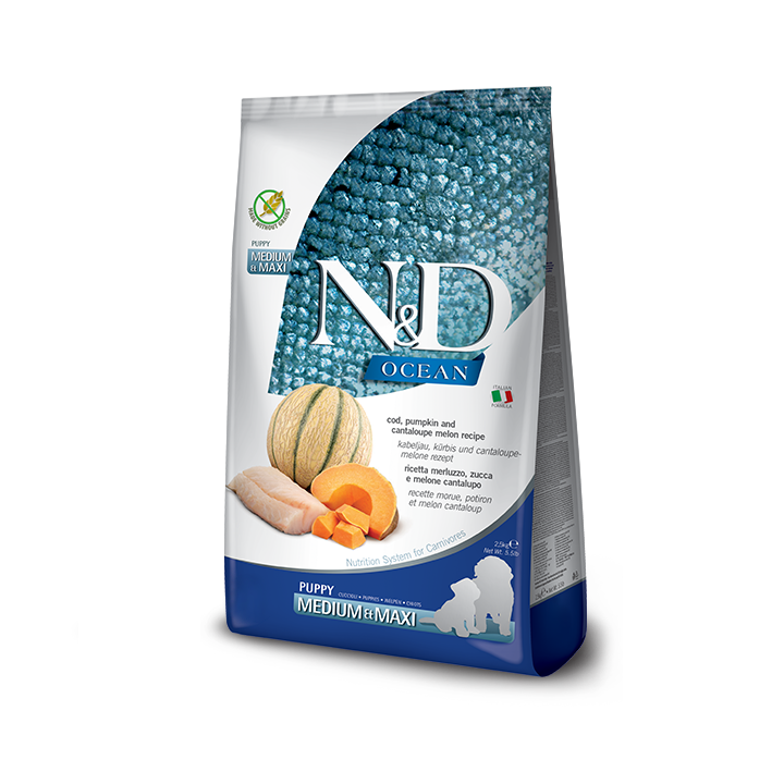 Farmina N&D Ocean Puppy з тріскою для цуценят 12 кг - Купити