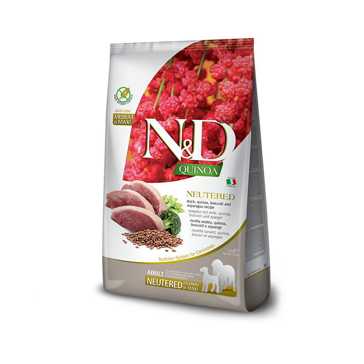 Farmina N&D Quinoa Neutered для собак з качкою 2,5 кг