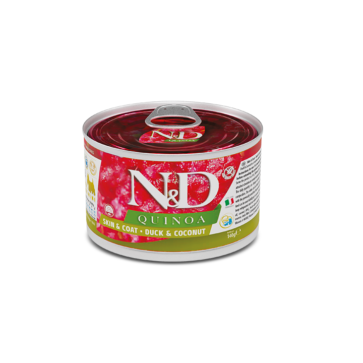 Farmina N&D Quinoa Skin&Coat для собак з качкою вологий корм 140 г