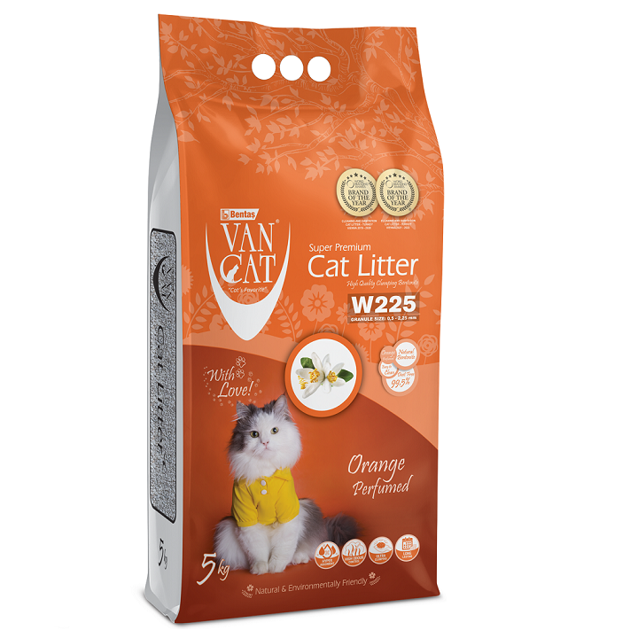 Бентонітовий наповнювач VanCat Orange для туалету, 5 кг