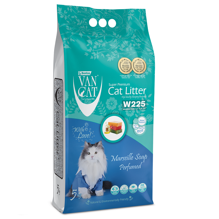 Бентонітовий наповнювач VanCat Marseille Soap для туалету, 5 кг
