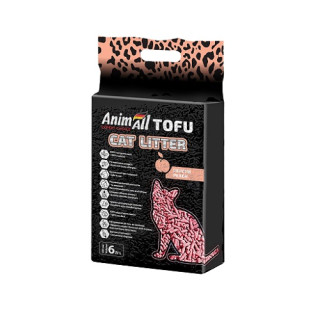 Соєвий наповнювач AnimAll Tofu Peach 6 л (2,6 кг) - купити в ZooOpt