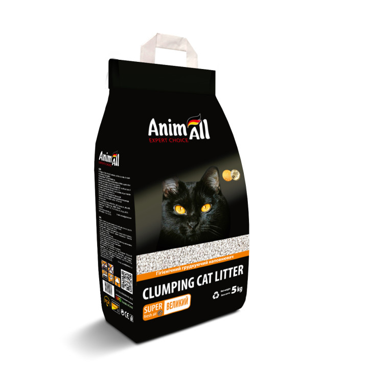 Бентонітовий наповнювач AnimAll великий 5 кг | Купити | ZooOpt