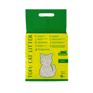 Наполнитель Хвостик тофу классик без аромата, 6л