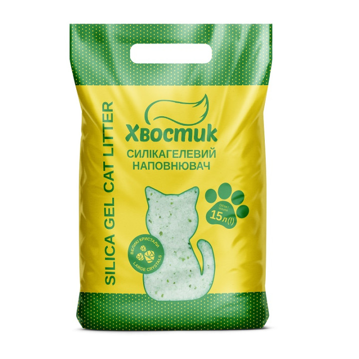 Силикагелевый наполнитель Хвостик: купить для кошачьего туалета