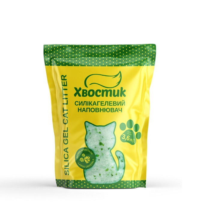 Силикагелевый наполнитель Хвостик: купить для кошачьего туалета